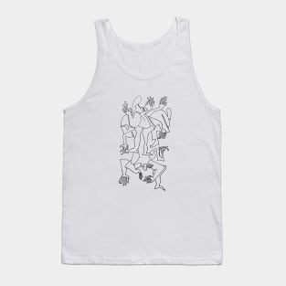 Abstract Bodies Drawing Improvisation #3 Tank Top